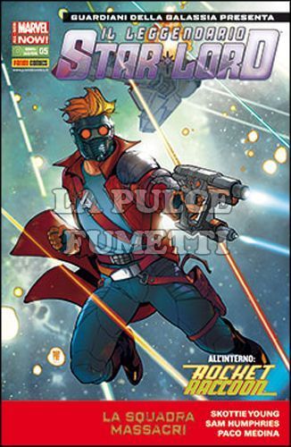 GUARDIANI DELLA GALASSIA PRESENTA #     5 - ROCKET RACCOON E IL LEGGENDARIO STAR-LORD 5 - COVER B - ALL-NEW MARVEL NOW!